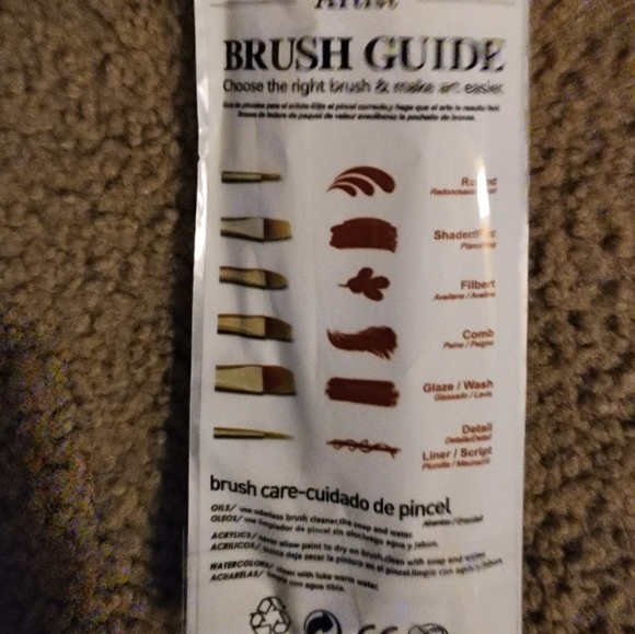 NIP Premium Artist Brushes Set Of 12 -- Blue and Gold - Picture 3 of 4